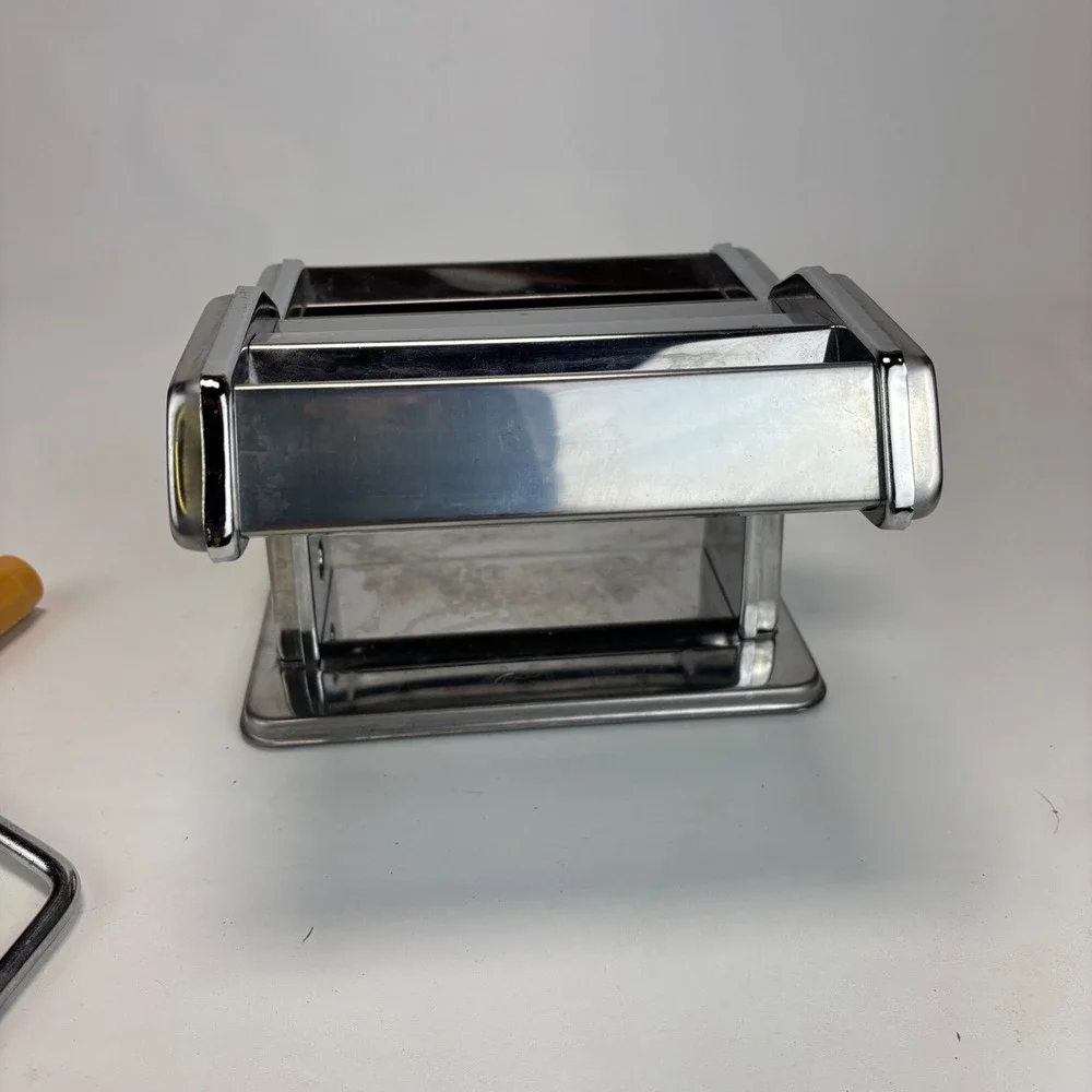 Unbranded Pasta Machine Maker Silver Stainless Steel Manual Roller
